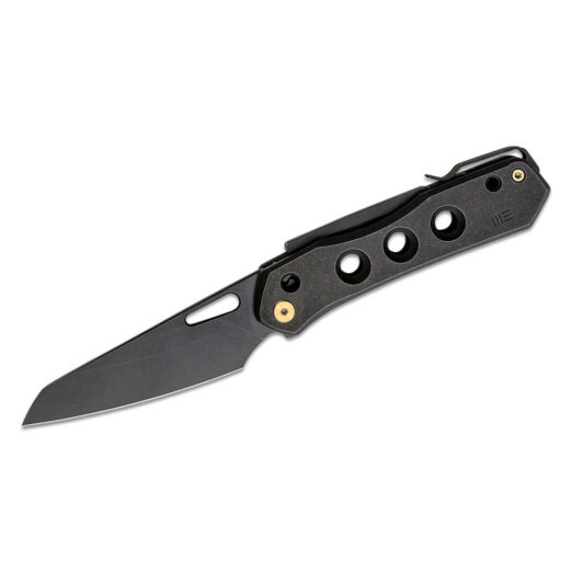 WE Knife Co. Vision R - Black Titanium with Black Stonewash CPM-20CV Blade, WE21031-2