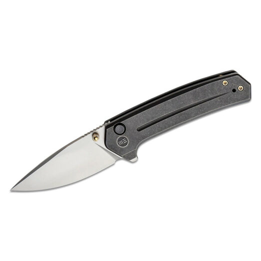 WE Knife Co. Culex,  Black Titanium with Silver Bead Blasted Blade CPM-20CV Blade - WE21026B-3