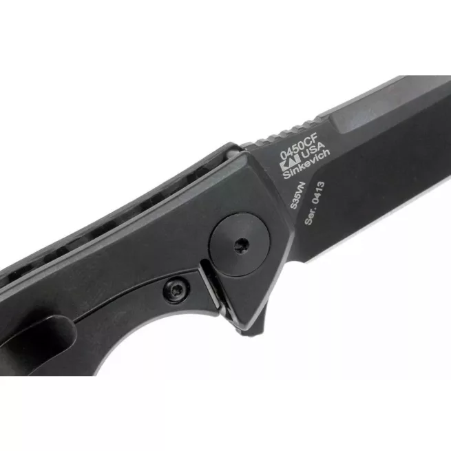 Zero Tolerance 0450CF - 3.25" Black DLC S35VN Blade, Carbon Fibre and Titanium Handles, Frame Lock - Image 7