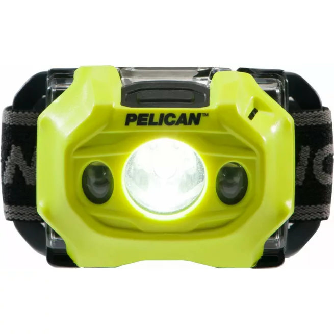 Pelican 2765 Intrinsically Safe LED Headlamp -Yellow, 155 Lumens, 3AAA - Image 2