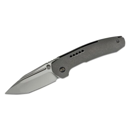 WE Knife Co. Trogon, Grey Titanium with Silver Bead Blasted CPM20CV Blade - WE22002-1