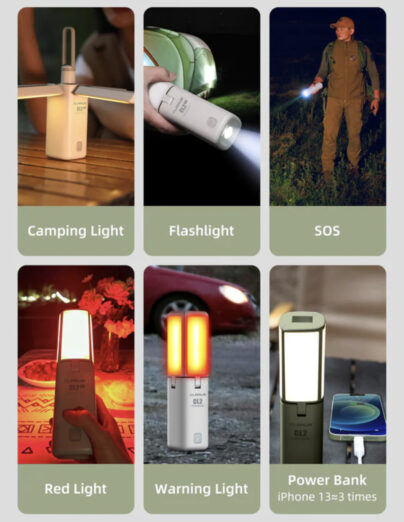 Klarus CL2 Pro Rechargeable Camping Lantern + Flashlight + Power Bank (14,000mAh)