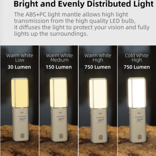 Klarus CL2 Pro 3-in-1 Rechargeable Folding Lantern, Flashlight, and Power Bank (14,000mAh, 750 Lumens)