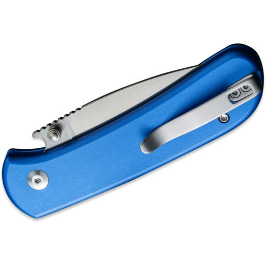 CIVIVI Qubit - Blue Aluminium, Satin 14C28N Blade, Button Lock, C22030E-3