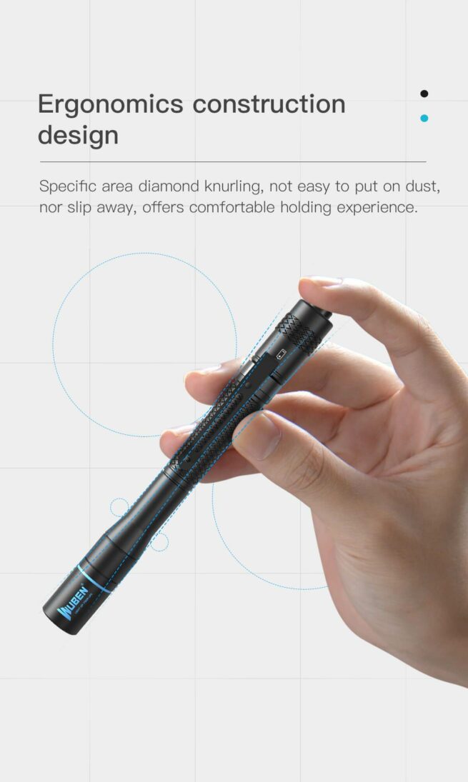 Wuben E19 High CRI Penlight - 2AAA, 200 Lumens - Image 11
