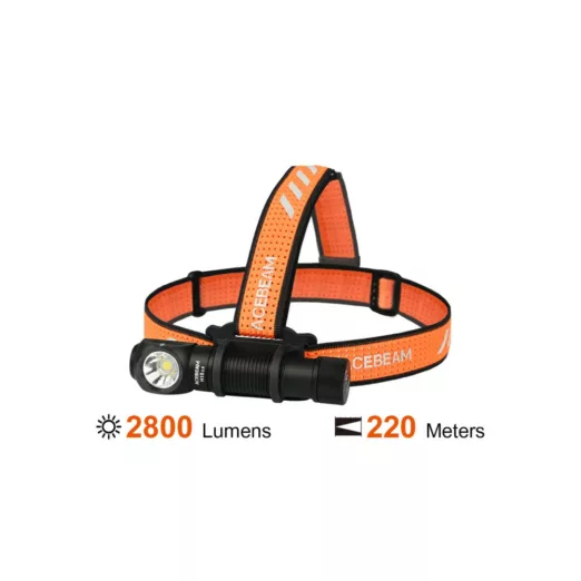 AceBeam H15 2.0 Headlamp/Flashlight - Rechargeable (2800 Lumens)