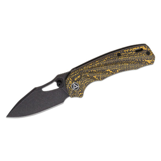 QSP Hornbill, Golden Carbon Fibre with Black Stonewashed S35VN Blade QS146-A2