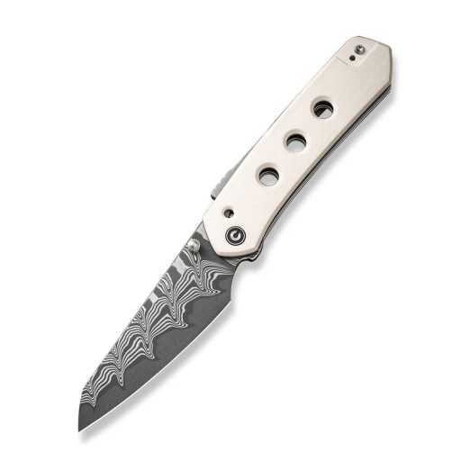 CIVIVI Vision FG C22036-DS1, Ivory G10 Handle, 3.5" Damascus Blade, Superlock
