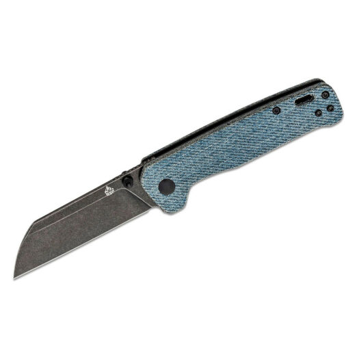 QSP Penguin - Blue Jean Micarta with Black Stonewash D2 Blade QS130-B2