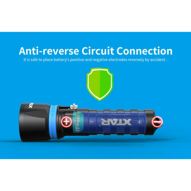 XTAR DS1 Magnetic Slide Switch Dive Torch Set - 1000 Lumens - Image 14
