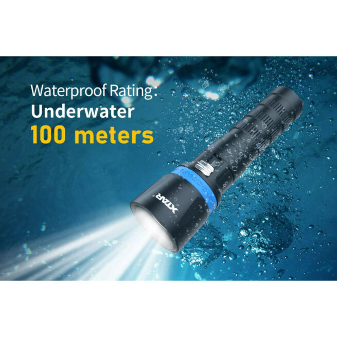 XTAR DS1 Magnetic Slide Switch Dive Torch Set - 1000 Lumens - Image 7