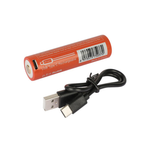 OrcaTorch 21700 5000mAh Type-C Rechargeable Battery