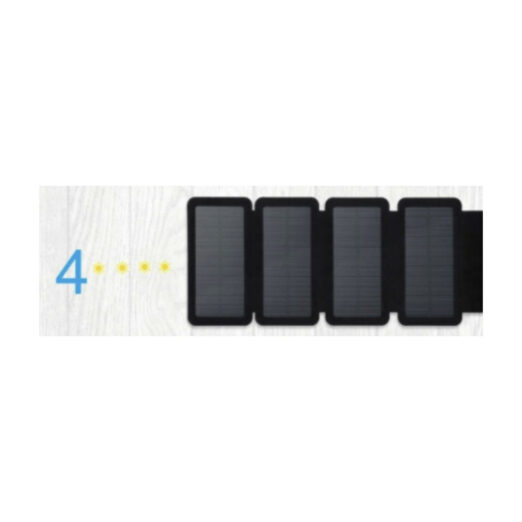 Folding Solar Panels for use alone or with Outdoor Solar Power Bank - 4 Panels