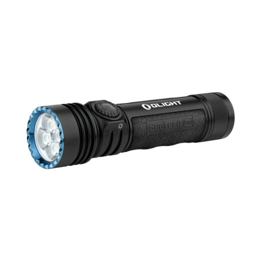 Olight Seeker 4 Pro Rechargeable Flashlight, Cool White, (4600 Lumens, 260 Metres)