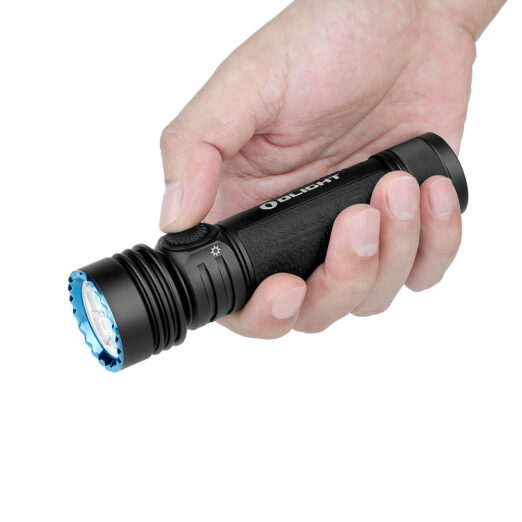 Olight Seeker 4 Pro Rechargeable Flashlight, Cool White, (4600 Lumens, 260 Metres)