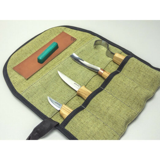 Beaver Craft Left-Handed Professional Carving Set, Spoon and Kuksa - S43L