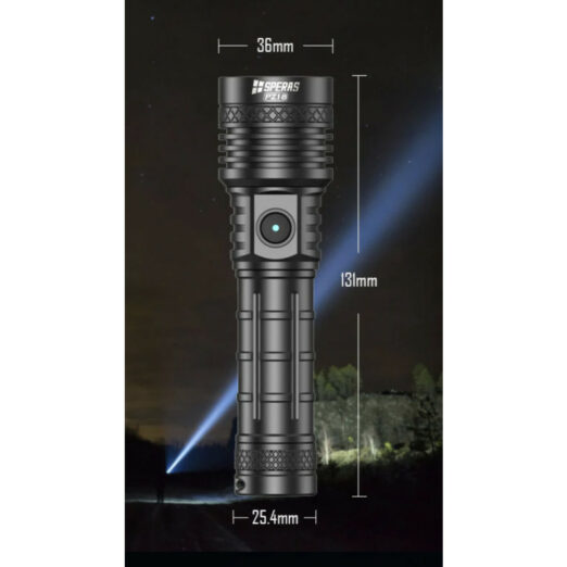 SPERAS PZ18 Rechargeable Focusable Light  (1600 Lumens, 420 Metres)