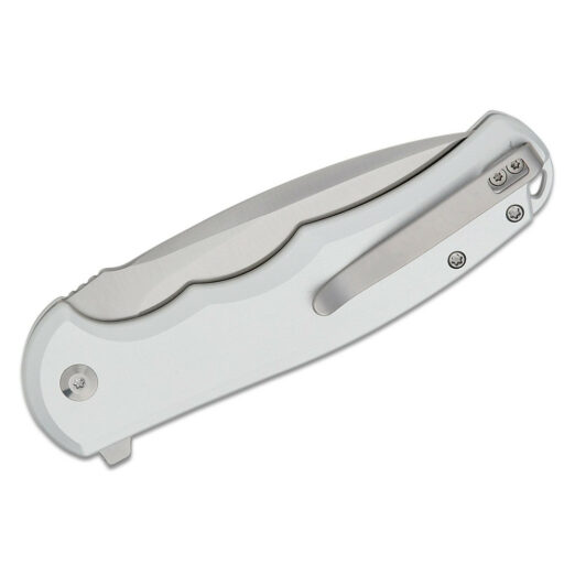 CIVIVI Button Lock Praxis, Silver Aluminium with Satin Nitro-V Blade, C18026E-2