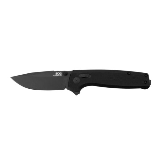 SOG Terminus XR, Black G10 with D2 Steel Blade TM1027-BX