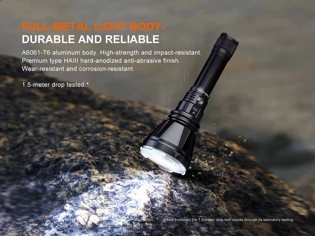 Fenix HT18R V2.0 Rechargeable Long Distance Flashlight (3700 Lumens, 1100 Metres) - Image 9
