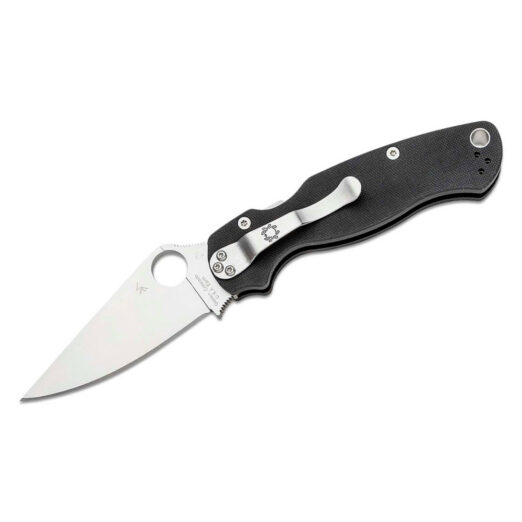 Spyderco Paramilitary 2 - Left Handed - Black G10 with S45VN Blade, C81GPLE2