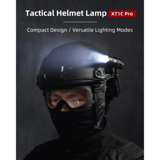 Klarus XT1C Pro Tactical Pocket Light with Optional Helmet Mount (1000 Lumens, 200 Metres)