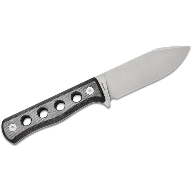 QSP Canary Fixed Blade - Black Micarta, Stonewashed Cr8Mo2VSi and Kydex Pouch, QS155-B1 - Image 4