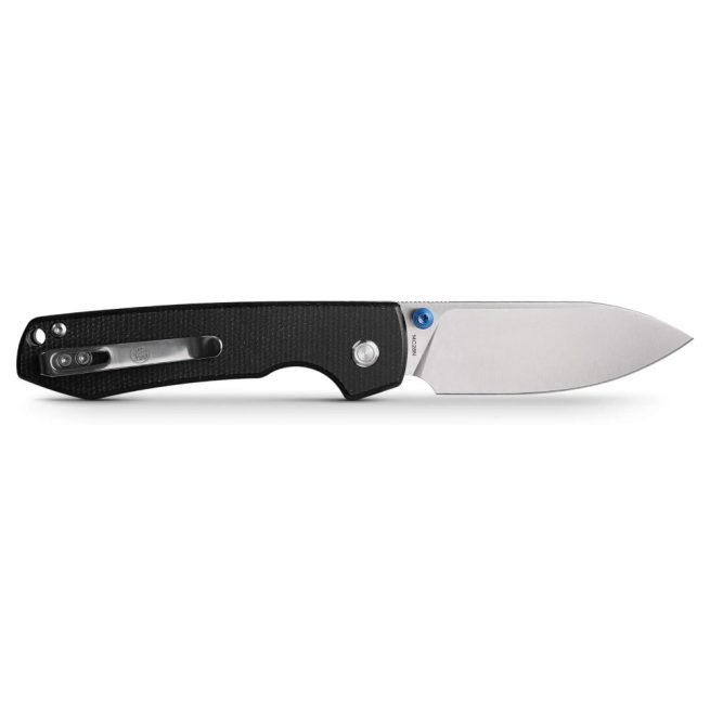 Vosteed Raccoon Top Liner Lock - 3.25" Satin 14C28N Blade, Black Micarta Handle - A2903 - Image 3