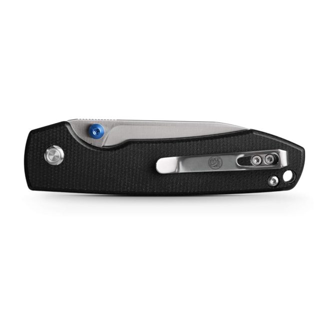 Vosteed Raccoon Top Liner Lock - 3.25" Satin 14C28N Blade, Black Micarta Handle - A2903 - Image 2