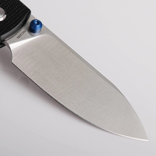 Vosteed Raccoon Top Liner Lock - 3.25" Satin 14C28N Blade, Black Micarta Handle - A2903 - Image 8