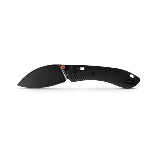 Vosteed Mini Nightshade – 2.6″ Black Stonewashed 14C28N Blade, Black Aluminium Handle - A0214
