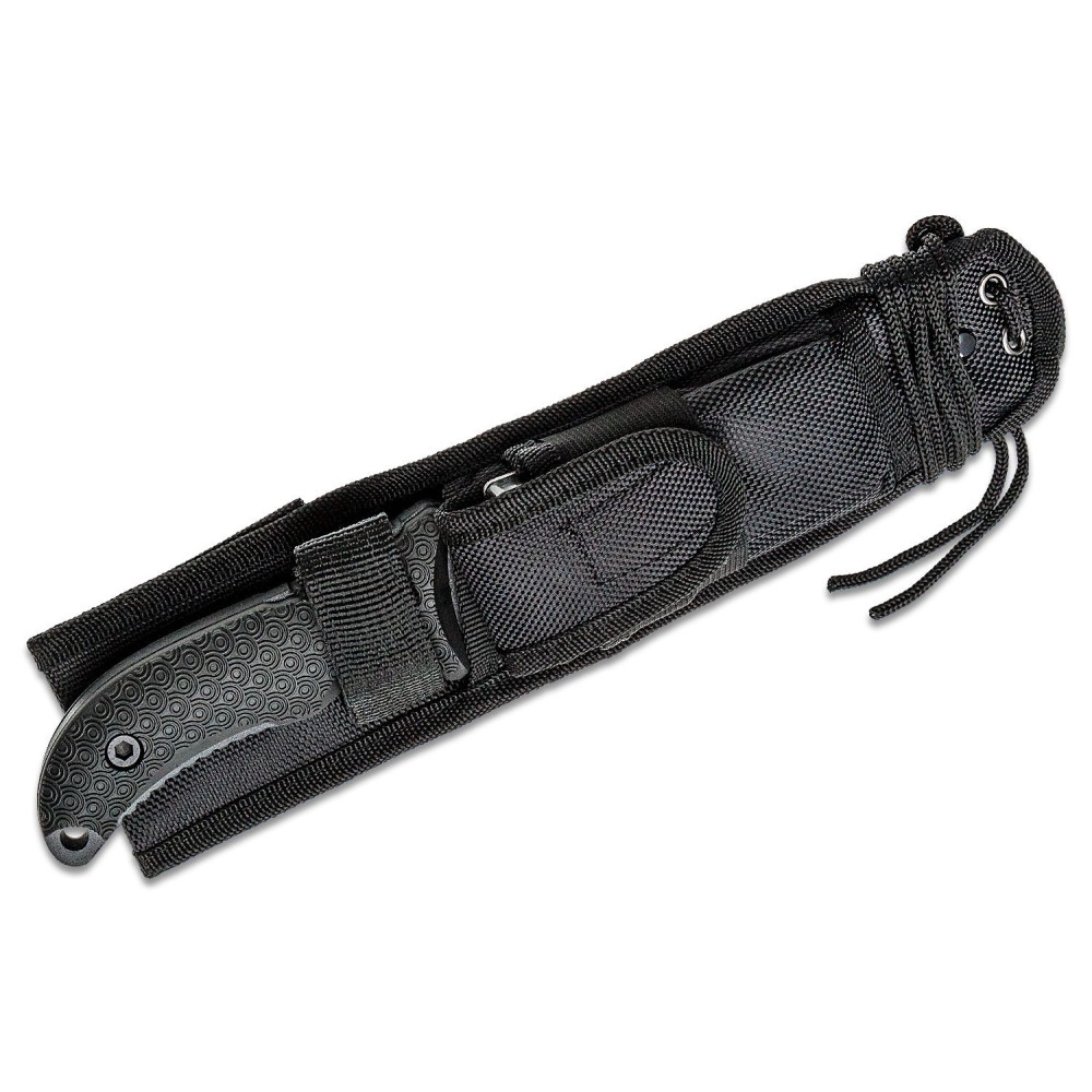 Schrade SCHF36 Frontier Fixed 5.05″ Black Blade, TPE Handles, Nylon