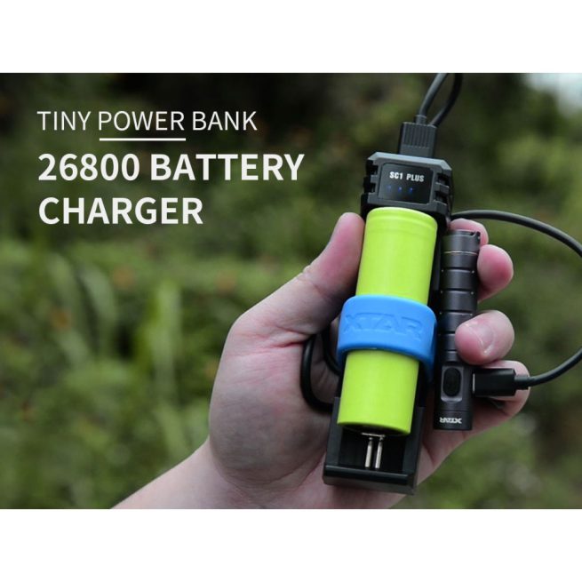 XTAR SC1 PLUS Single Bay Battery Charger and Power Bank - Image 3