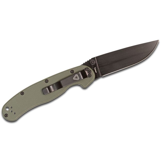 Ontario RAT Model 2 - 3.0" Black D2 Blade, OD Green Nylon Handles, Liner Lock, 8830OD - Image 4