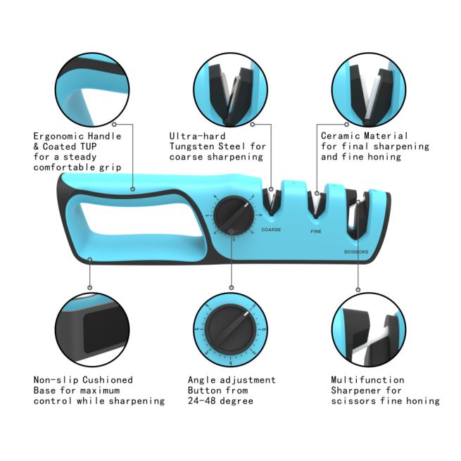 Knife Depot Manual Angle Adjust Knife Sharpener - Grey - Image 4