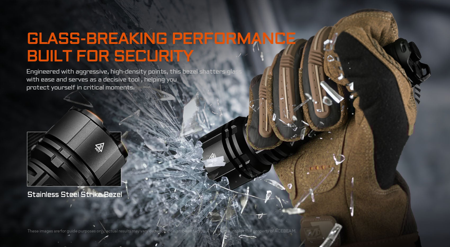 AceBeam L16 2.0 Rechargeable Compact Tactical Flashlight (3000 Lumens, 713 Metres) - Image 13