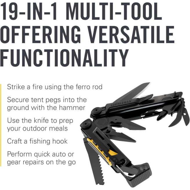 Leatherman SIGNAL® Black with Button Pouch - Image 4