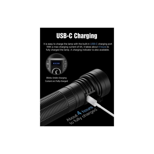 Lumintop DF1 PRO Rechargeable Searchlight (10000 Lumens, 380 Metres) - Image 7