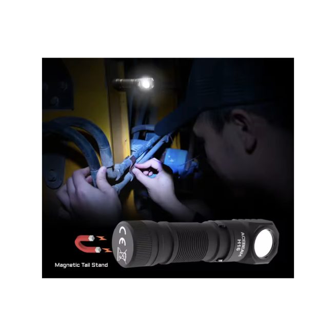 AceBeam H16 Lightweight Running Headlamp/Right Angle Flashlight (1000 Lumens, 105 Metres) - Grey - Image 9