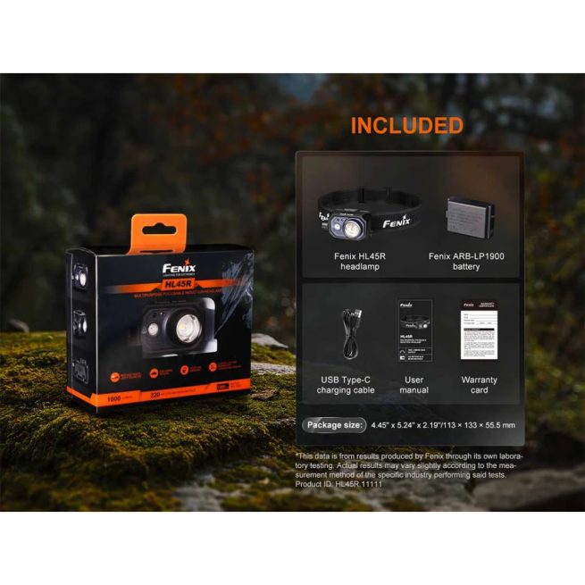 Fenix HL45R Rechargeable Focusable R/W Headlamp with Motion Sensor Function - 1000 Lumens - Image 15