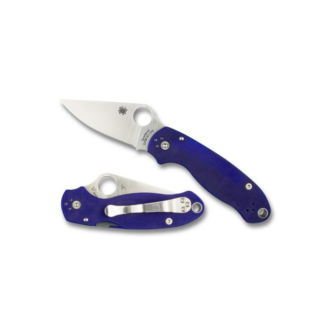 Spyderco Para 3 - 2.93" Satin CPM S110V Blade, Dark Blue G10 Handle - C223GPDBL