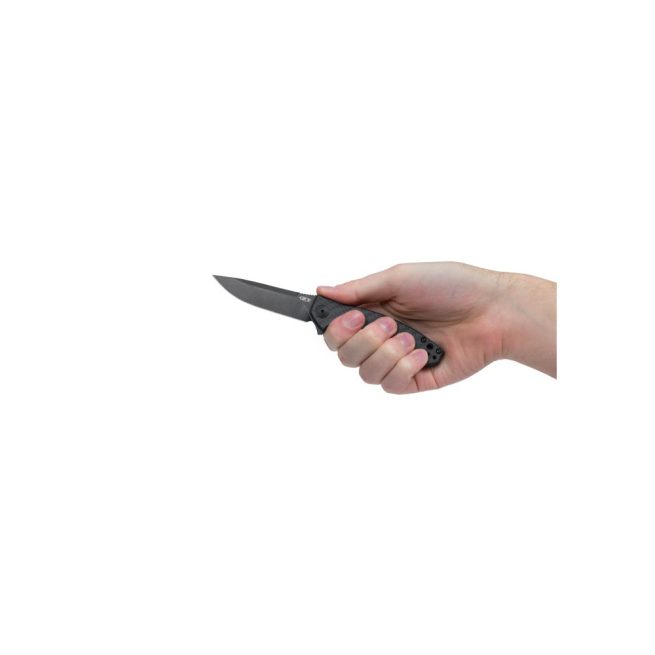 Zero Tolerance 0450CF - 3.25" Black DLC S35VN Blade, Carbon Fibre and Titanium Handles, Frame Lock - Image 4