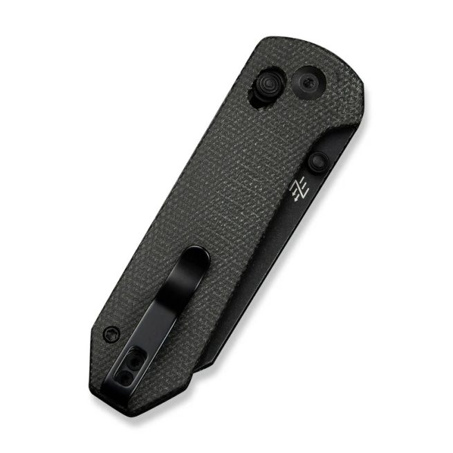 CIVIVI Yonder C23073B-1, 2.88" Black Stonewashed 14C28N Blade, Contoured Dark Green Canvas Micarta Handles, Crossbar/Axis Lock - Image 2