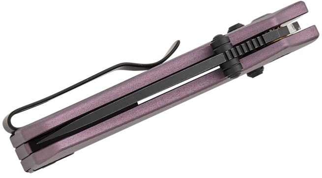 CIVIVI Baby Banter 2 C23074-2, 2.34" Black Stonewashed Nitro-V Blade, Purple Machined Aluminium Handles, Crossbar Lock - Image 10