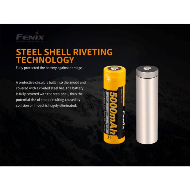 Fenix 21700 5000mAh Li-ion Rechargeable Battery ARB-L21-5000 - Image 4