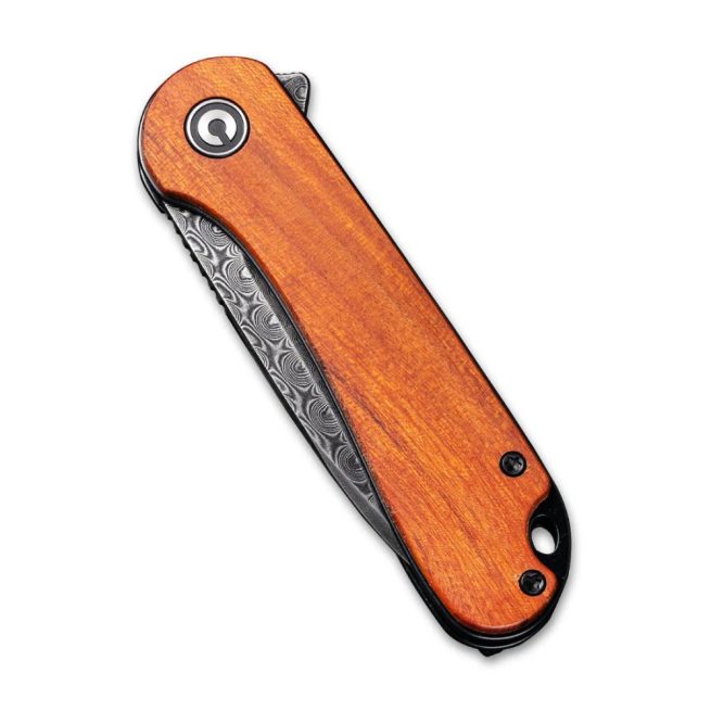 CIVIVI Elementum C907DS-2, Cuibourtia Wood Handle, 2.96" Damascus Blade - Image 3
