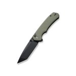 CIVIVI Button Lock Brazen, OD Green G10, Black 14C28N Tanto Blade,  C19059C-2