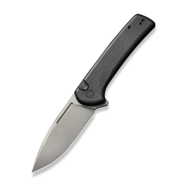 CIVIVI Conspirator C21006-1, Black Micarta, 3.48" Stonewash Nitro-V Blade