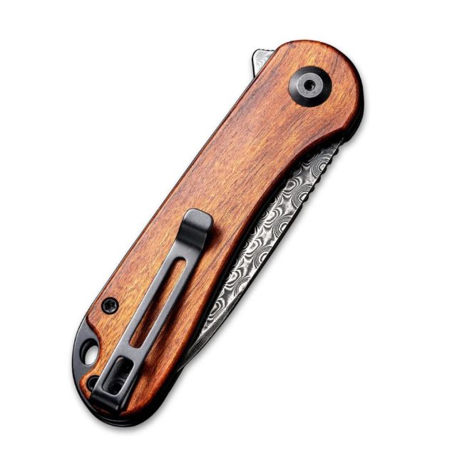 CIVIVI Elementum C907DS-2, Cuibourtia Wood Handle, 2.96" Damascus Blade - Image 2