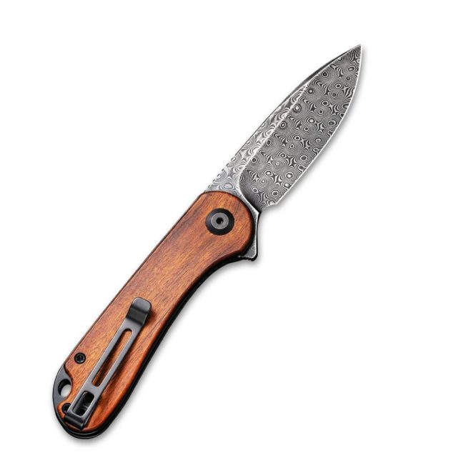 CIVIVI Elementum C907DS-2, Cuibourtia Wood Handle, 2.96" Damascus Blade - Image 6
